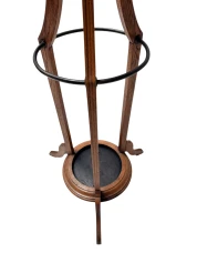 Arts & Crafts Coat Stand or Porte Manteau with Rotating Top, 1900s